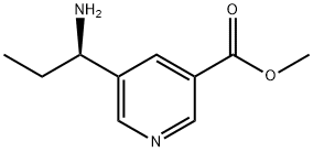 METHYL 5-((1R)-1-AMINOPROPYL)PYRIDINE-3-CARBOXYLATE 구조식 이미지