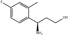 (3R)-3-AMINO-3-(4-FLUORO-2-METHYLPHENYL)PROPAN-1-OL Structure