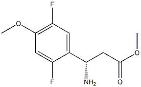 METHYL (3S)-3-AMINO-3-(2,5-DIFLUORO-4-METHOXYPHENYL)PROPANOATE 구조식 이미지