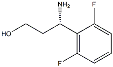 (3S)-3-AMINO-3-(2,6-DIFLUOROPHENYL)PROPAN-1-OL Structure