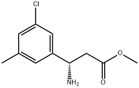 METHYL (3S)-3-AMINO-3-(5-CHLORO-3-METHYLPHENYL)PROPANOATE Structure