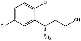 (3S)-3-AMINO-3-(2,5-DICHLOROPHENYL)PROPAN-1-OL 구조식 이미지