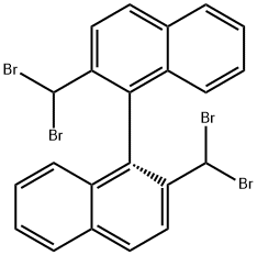 2,2'-Bis(dibromomethyl)-1,1'-binaphthalene Structure