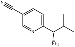 (S)-6-(1-amino-2-methylpropyl)nicotinonitrile Structure