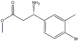 METHYL (3S)-3-AMINO-3-(4-BROMO-3-METHYLPHENYL)PROPANOATE Structure