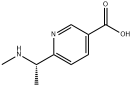 6-[(1S)-1-(METHYLAMINO)ETHYL]PYRIDINE-3-CARBOXYLIC ACID Structure