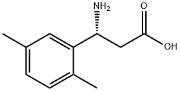 (3R)-3-AMINO-3-(2,5-DIMETHYLPHENYL)PROPANOIC ACID Structure