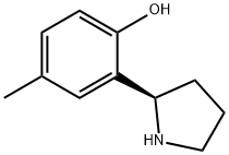 2-((2R)PYRROLIDIN-2-YL)-4-METHYLPHENOL Structure