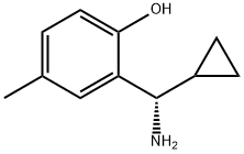 2-((1S)AMINOCYCLOPROPYLMETHYL)-4-METHYLPHENOL Structure