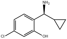 2-((1S)AMINOCYCLOPROPYLMETHYL)-5-CHLOROPHENOL Structure