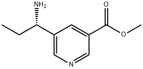 METHYL 5-((1S)-1-AMINOPROPYL)PYRIDINE-3-CARBOXYLATE Structure