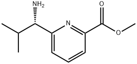 METHYL 6-((1S)-1-AMINO-2-METHYLPROPYL)PYRIDINE-2-CARBOXYLATE Structure