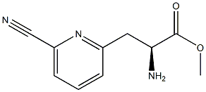 METHYL (2S)-2-AMINO-3-(6-CYANO(2-PYRIDYL))PROPANOATE Structure