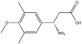 (3S)-3-AMINO-3-(4-METHOXY-3,5-DIMETHYLPHENYL)PROPANOIC ACID Structure