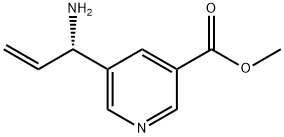METHYL 5-((1S)-1-AMINOPROP-2-ENYL)PYRIDINE-3-CARBOXYLATE Structure