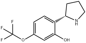 2-((2S)PYRROLIDIN-2-YL)-5-(TRIFLUOROMETHOXY)PHENOL Structure