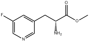 METHYL (2R)-2-AMINO-3-(5-FLUORO(3-PYRIDYL))PROPANOATE Structure
