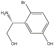 3-((1R)-1-AMINO-2-HYDROXYETHYL)-4-BROMOPHENOL Structure