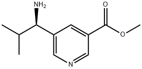 METHYL 5-((1R)-1-AMINO-2-METHYLPROPYL)PYRIDINE-3-CARBOXYLATE Structure