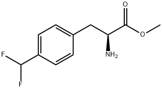 METHYL (2S)-2-AMINO-3-[4-(DIFLUOROMETHYL)PHENYL]PROPANOATE Structure