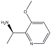 (1R)-1-(3-METHOXY(2-PYRIDYL))ETHYLAMINE Structure