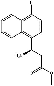 METHYL (3R)-3-AMINO-3-(4-FLUORONAPHTHALEN-1-YL)PROPANOATE Structure