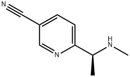 (S)-6-(1-(methylamino)ethyl)nicotinonitrile Structure