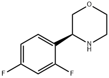 (3S)-3-(2,4-DIFLUOROPHENYL)MORPHOLINE 구조식 이미지