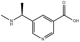 5-[(1S)-1-(METHYLAMINO)ETHYL]PYRIDINE-3-CARBOXYLIC ACID Structure