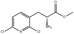 METHYL (2R)-2-AMINO-3-(2,6-DICHLORO(3-PYRIDYL))PROPANOATE Structure
