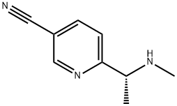 (R)-6-(1-(methylamino)ethyl)nicotinonitrile Structure