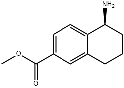 METHYL(5S)-5-AMINO-5,6,7,8-TETRAHYDRONAPHTHALENE-2-CARBOXYLATE 구조식 이미지