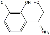 2-((1R)-1-AMINO-2-HYDROXYETHYL)-6-CHLOROPHENOL Structure