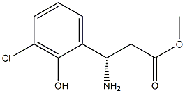 METHYL (3S)-3-AMINO-3-(3-CHLORO-2-HYDROXYPHENYL)PROPANOATE 구조식 이미지