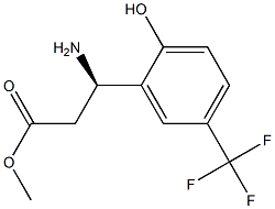 METHYL (3R)-3-AMINO-3-[2-HYDROXY-5-(TRIFLUOROMETHYL)PHENYL]PROPANOATE 구조식 이미지