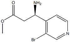 METHYL (3R)-3-AMINO-3-(3-BROMO(4-PYRIDYL))PROPANOATE Structure