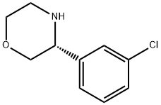 (3R)-3-(3-CHLOROPHENYL)MORPHOLINE Structure