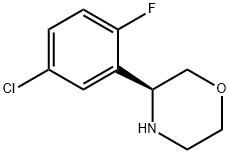 (3S)-3-(5-CHLORO-2-FLUOROPHENYL)MORPHOLINE 구조식 이미지