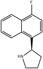 (2R)-2-(4-FLUORONAPHTHYL)PYRROLIDINE Structure