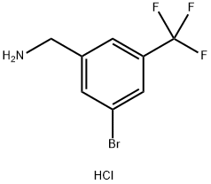 3-Bromo-5-(trifluoromethyl)benzylamine hydrochloride Structure