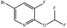 5-BROMO-2-(DIFLUOROMETHOXY)-3-FLUOROPYRIDINE Structure