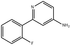 2-(2-FLUOROPHENYL)PYRIDIN-4-AMINE Structure