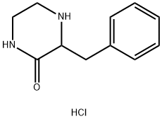 3-benzylpiperazin-2-one hydrochloride Structure