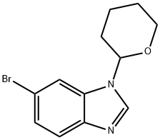 1H-Benzimidazole, 6-bromo-1-(tetrahydro-2H-pyran-2-yl)- Structure