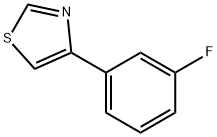 4-(3-Fluorophenyl)thiazole 구조식 이미지