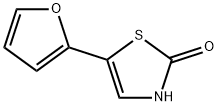 2-Hydroxy-5-(2-furyl)thiazole 구조식 이미지