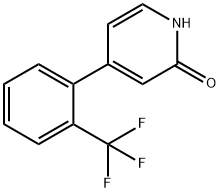 2-Hydroxy-4-(2-trifluoromethylphenyl)pyridine 구조식 이미지