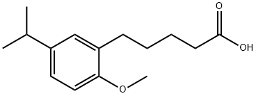 Benzenepentanoic acid, 2-Methoxy-5-(1-
Methylethyl) Structure