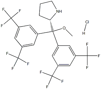 (S)-2-{Bis[3,5-bis(trifluoromethyl)phenyl]methoxy-methyl}pyrrolidine hydrochloride
		
	 Structure