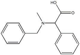 2-[benzyl(methyl)amino]-2-phenylacetic acid 구조식 이미지